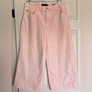 Johnny Was Trendy Wide Leg Blush Denim Pants 32